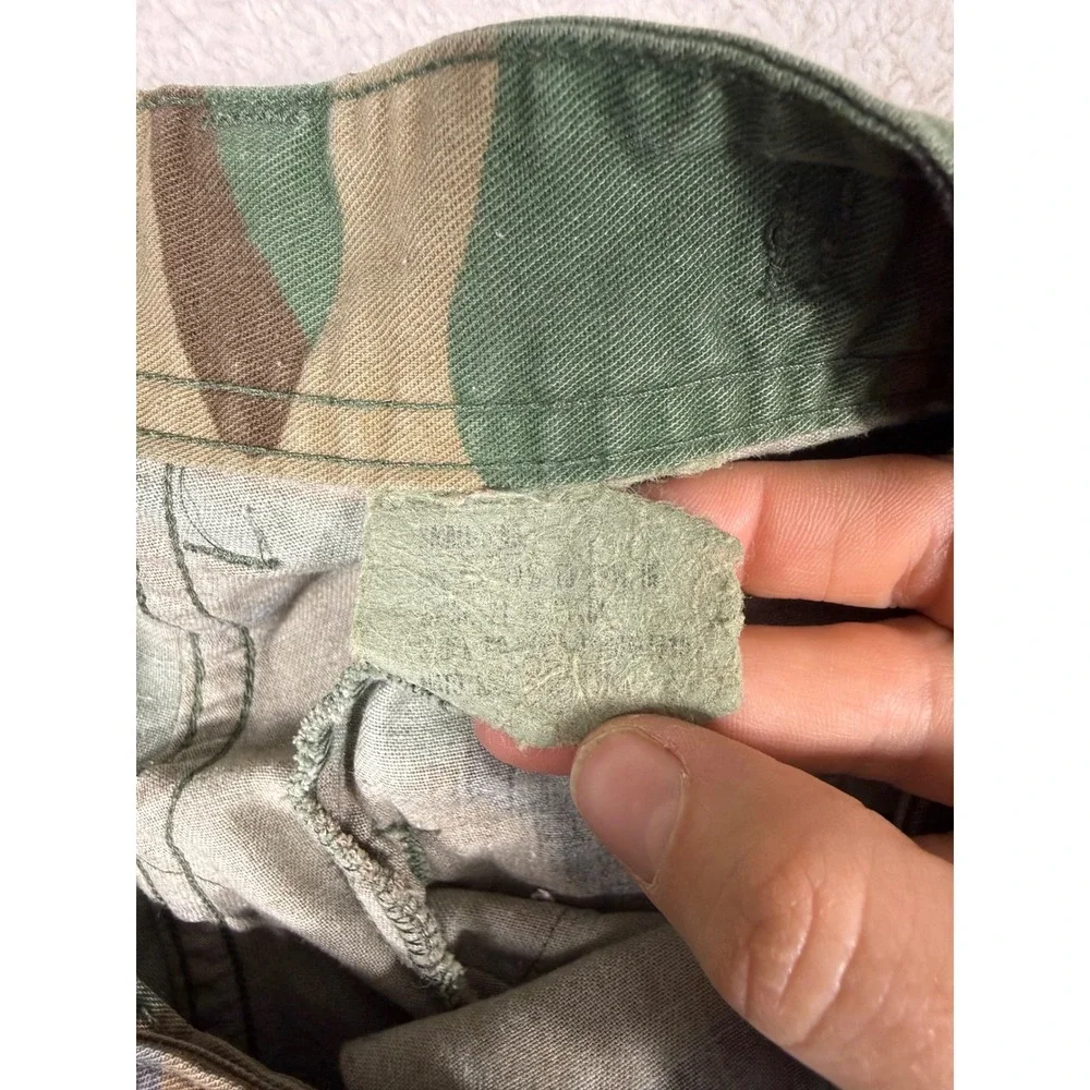 Military Cargo Pants Mens 30x31 Camo vtg Woodland Tactical Utility BDU Trousers